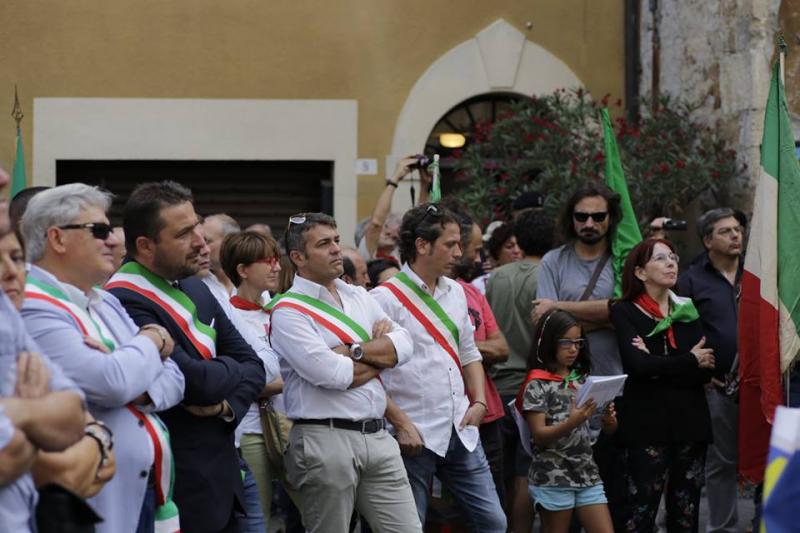 Antifa-Demo, 4.9.2016 in Chianciano, (Fotografo: Carlo Pellegrini)