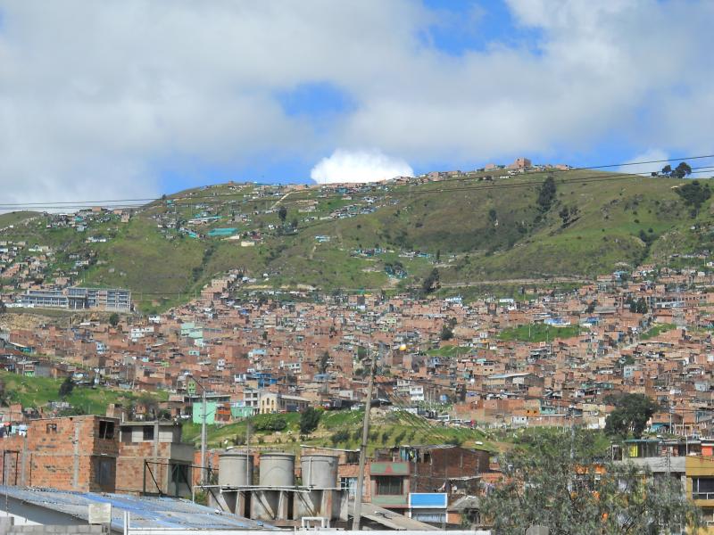 Bogotá Blick von unten nach oben