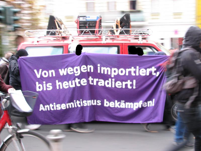 Von wegen importiert, bis heute tradiert! Antisemitismus bekämpfen!