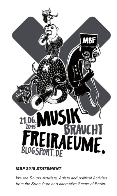 Musik braucht Freiräume (Statement 2015, Seite 1)