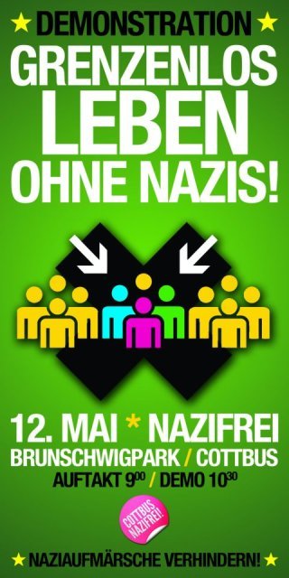 Flyer Cottbus Nazifrei!