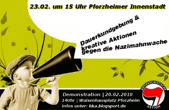 23.02. um 15 Uhr Pforzheimer Innenstadt