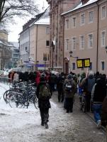 Demo in der Bertoldstraße