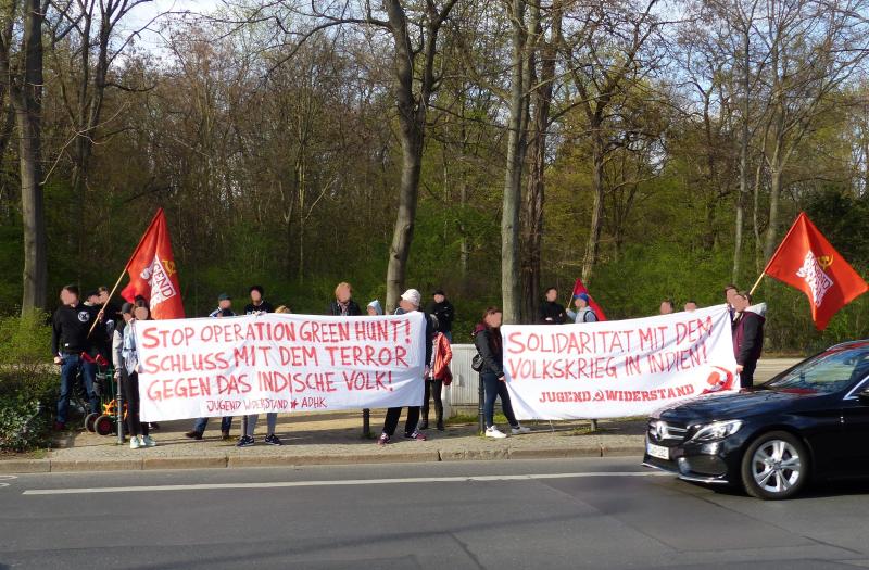 Kundgebung vor der indischen Botschaft