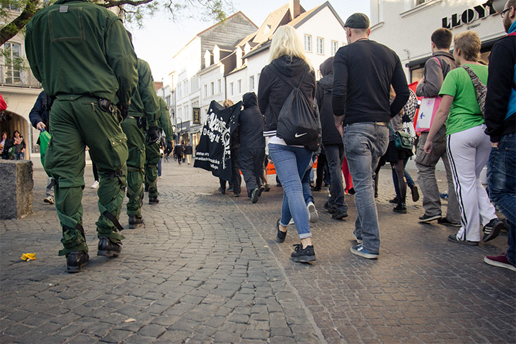 Spontandemo Saarbrücken (2) - St. Johanner Markt