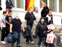 Eppingen 29.07.2014_5, Josef Niedermayer mit Rucksack, daneben Marco Mörschel aus Pirmasens mit Lautsprecher