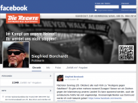 Screenshot der Facebook-Site von Siegfried Borchardt