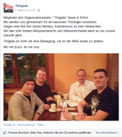 THÜGIDA Treffen in Erfurt. Hinten rechts Biczysko. Vorne Links Patrick Weber.Thomas Buchtzik gefällt das.