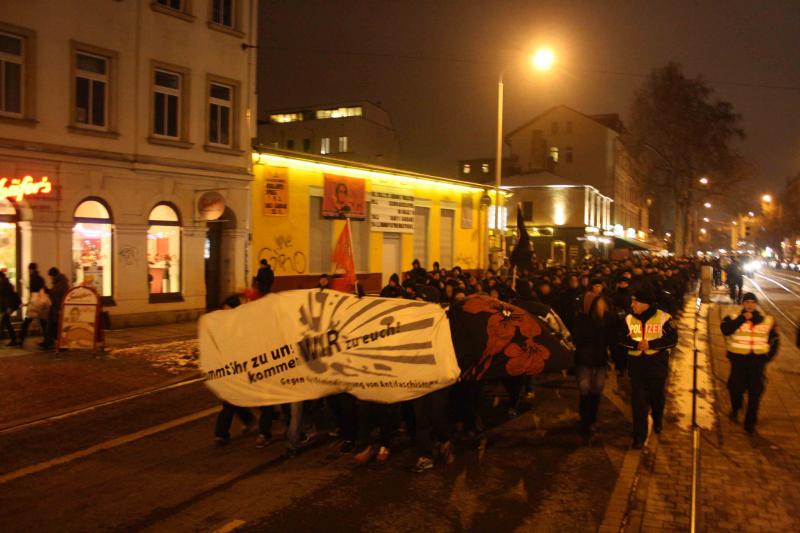 Antifa-Demo Leipzig - 2