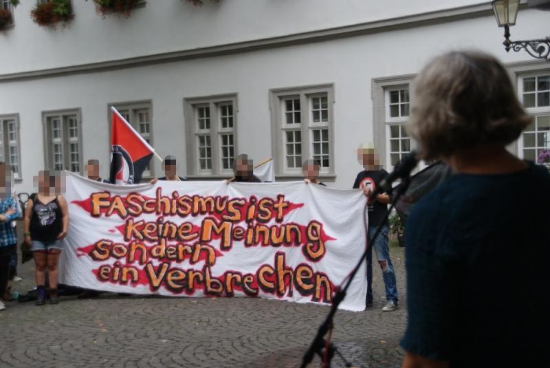 Kundgebung am Rathaus