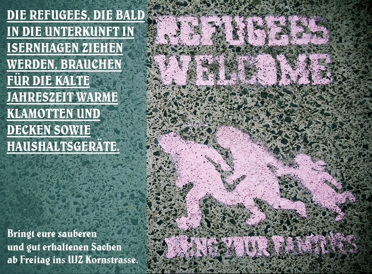 [H] REFUGEES WELCOME! Spendenaktion.