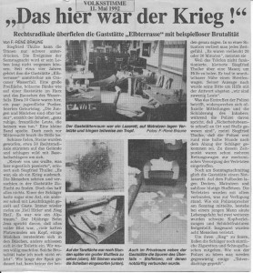 "Das hier war der Krieg!"