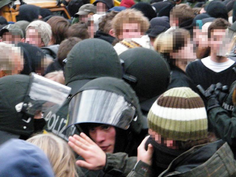 Antifaschistische Demonstration am 14. November 2009 in Freiburg