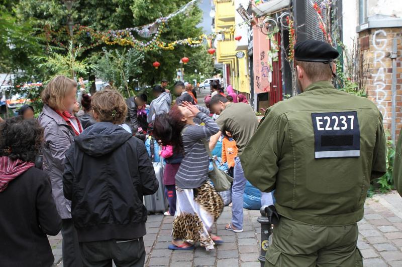 Räumung des besetzten Hauses in der Ohlauer Straße