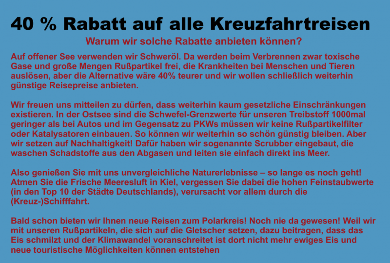 AIDA - 40% Rabatt auf alle Kreuzfahrtreisen