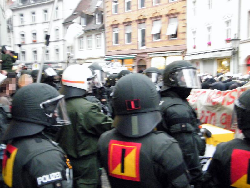 Antifaschistische Demonstration am 14. November 2009 in Freiburg