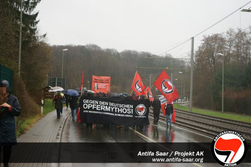 Demonstration in Richtung Riegelsberg Mitte