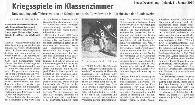 Kriegsspiele im Klassenzimmer