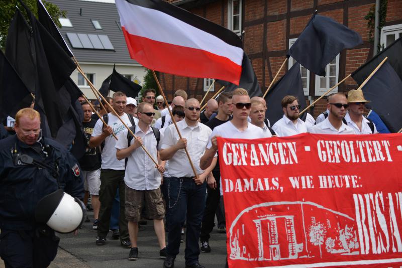 Fotos vom Naziaufmarsch in Bad Nenndorf am 02.08.2014 16