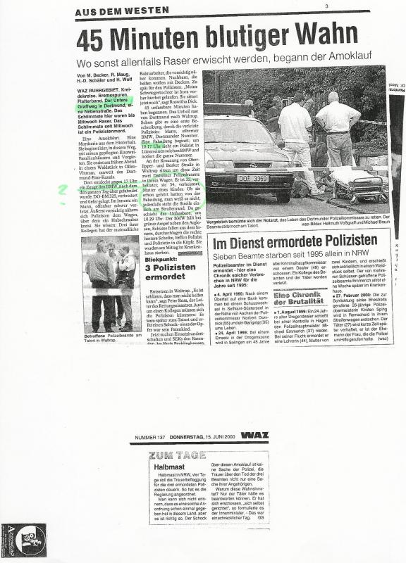 Presse WAZ 15.6.2000