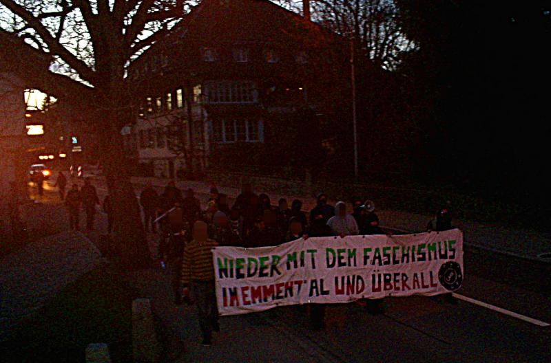 Demo im Abendrot