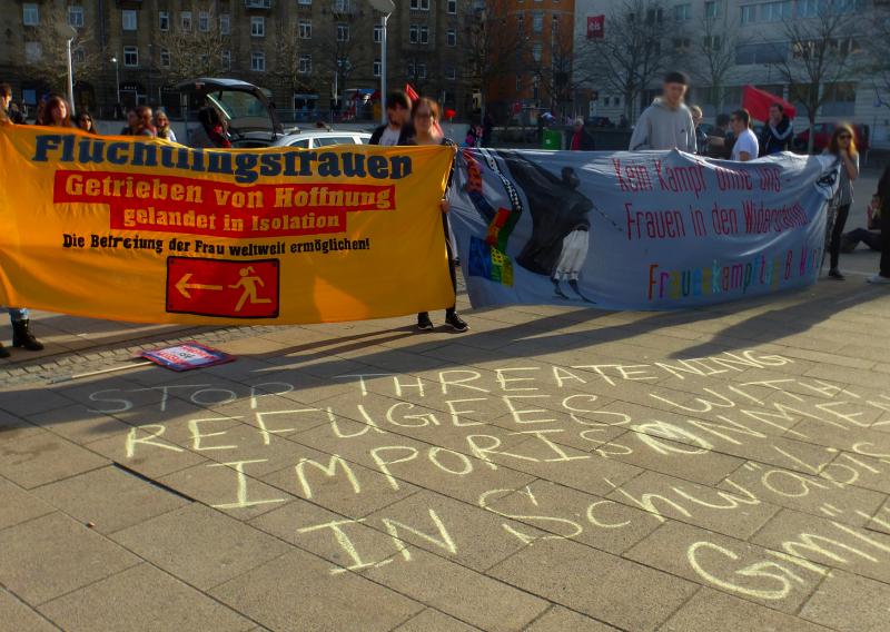 Solidarität mit den Refugees in Schwäbisch Gmünd!