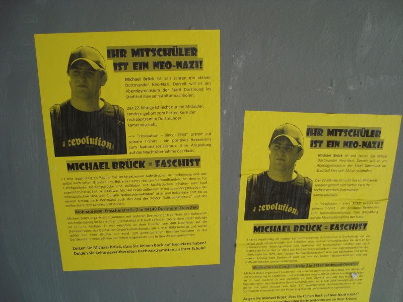 Michael Brück an Schule geoutet - 2. Plakat