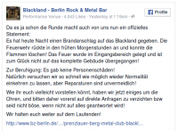 Backland meldet sich auf Facebook zu Wort