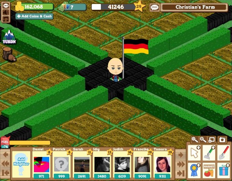 Christian Siebold spielt Farmville