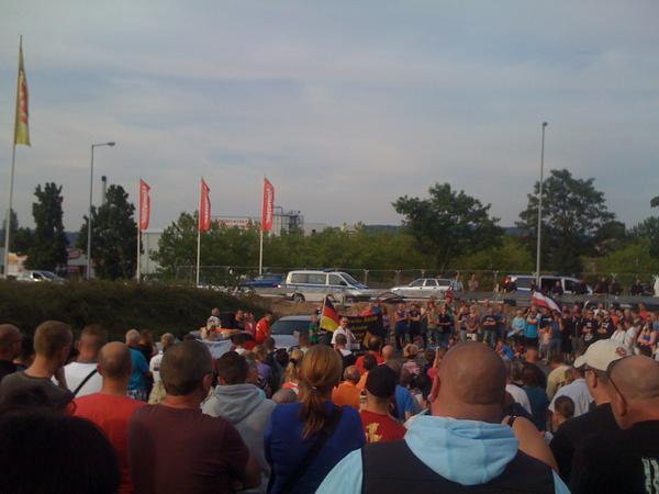 Protest in Heidenau