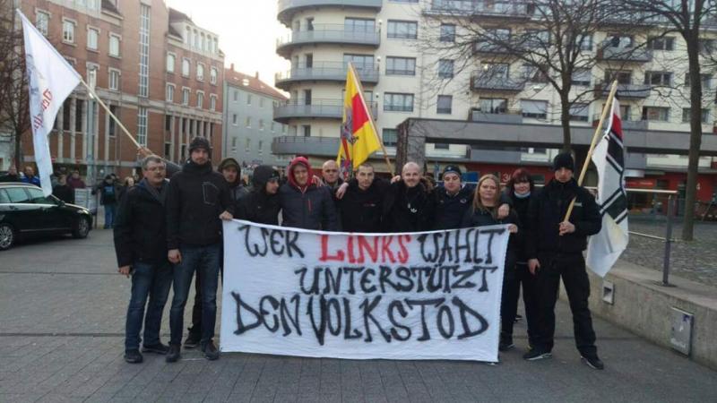 Die südbadischen Nazis am 27. Februar 2016 in Karlsruhe 