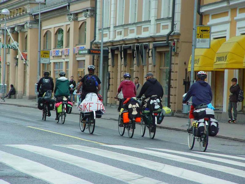 A very rare event to have so many bikes at the same place in Turku