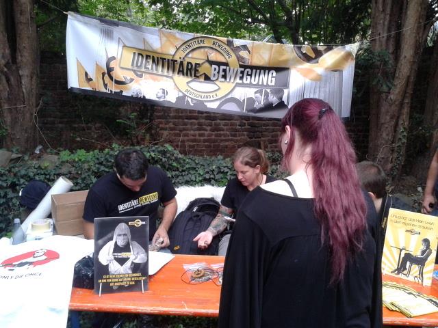 Infostand der Identitären Bewegung(IB)