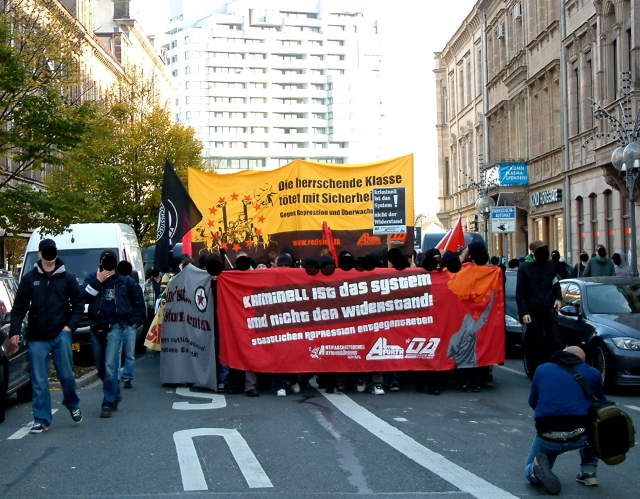 Antirepressionsdemo 2008 in Fürth und Nürnberg