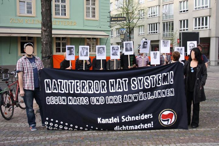 2013 - Kundgebung für die Opfer und gegen die Anwältin eines NSU-Täters