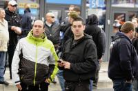 Ronny Damerow (rechts) auf der "HoGeSa"-Demo am 15.11.2014 in Hannover