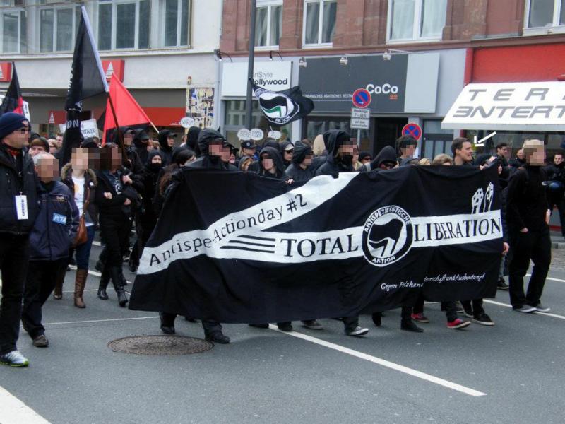 Krause auf der Demo "Antispe Action Day #2" Frankfurt 2011