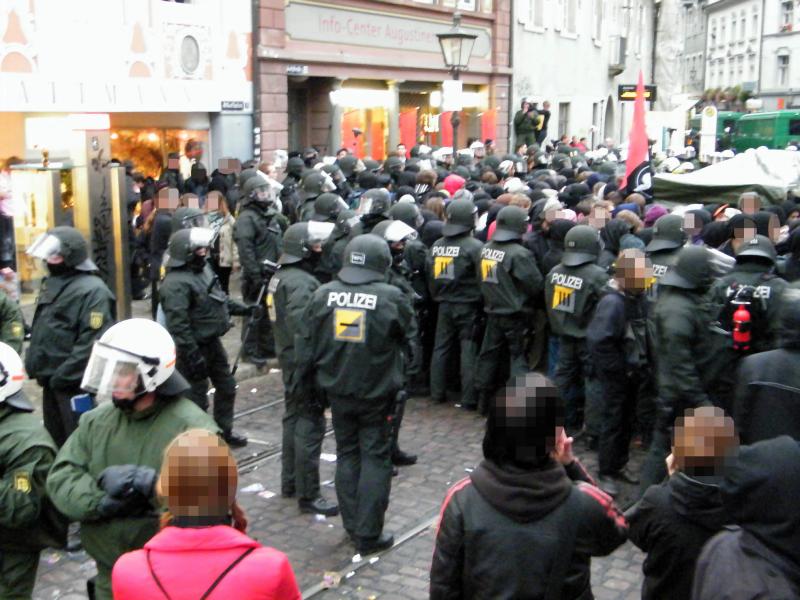 Antifaschistische Demonstration am 14. November 2009 in Freiburg