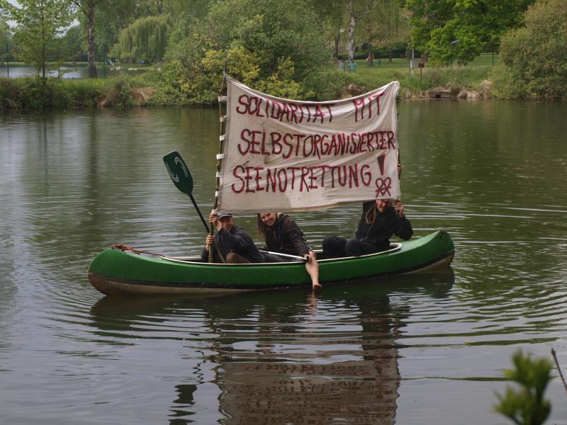 Soliaktion auf irgendeinem See in F***burg