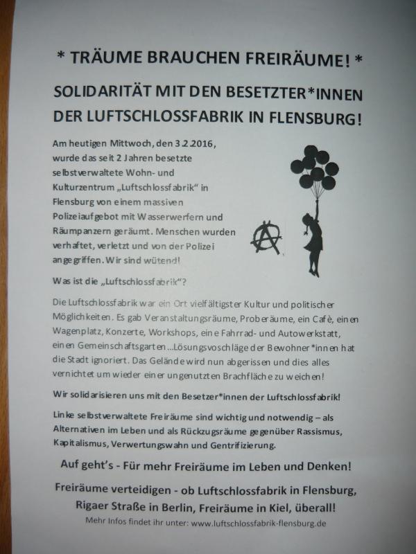 Flyer "Träume brauchen Freiräume"