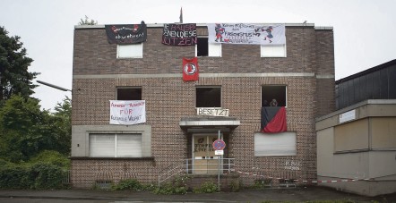 Hausbesetzung in Esslingen.