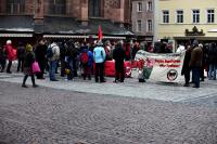 Knapp 150 Menschen waren auf den Marktplatz gekommen.