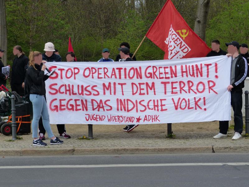 Kundgebung vor der indischen Botschaft