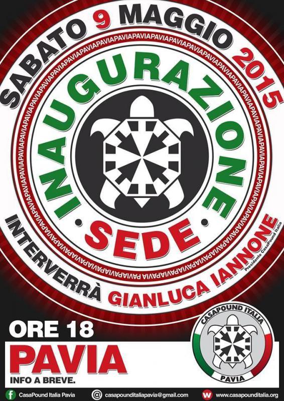 Inaugurazione Sede CasaPound Pavia- 09.05.2015