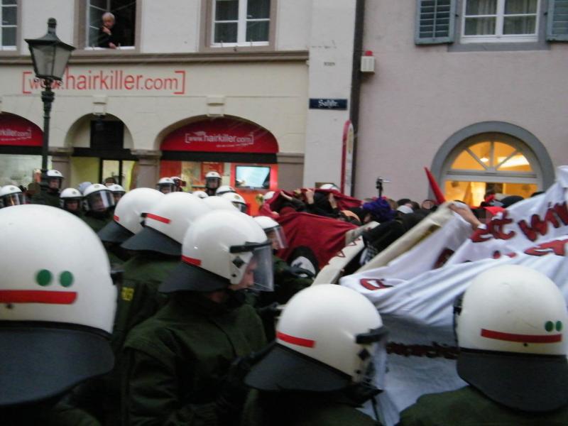 Antifaschistische Demonstration am 14. November 2009 in Freiburg