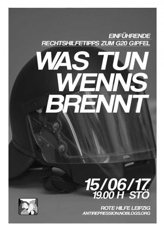 [L] Was tun wenn’s brennt? Einführende Rechtshilfetipps zum G20 Gipfel