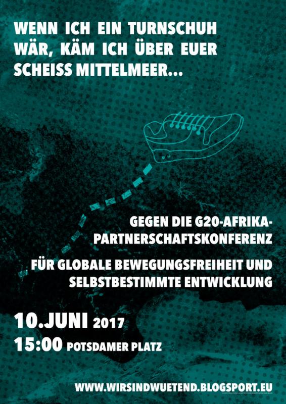 Demo Berlin 10.6: Ggen die G20-Afrika-Konferenz