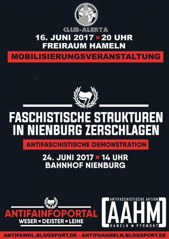 [HM] - Mobiveranstaltung zur Antifa-Demo am 24.06.2017 in Nienburg