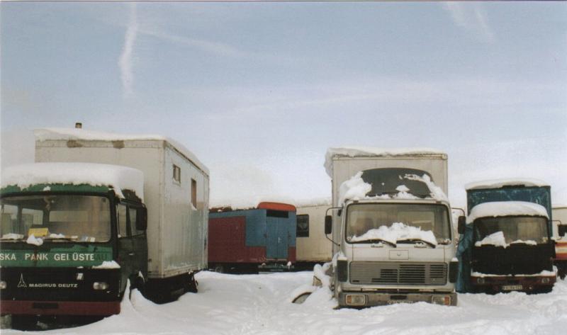 März 2006, Schneemassen auf Dieselqueen