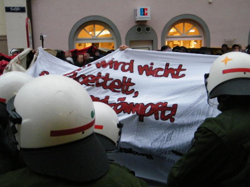 Antifaschistische Demonstration am 14. November 2009 in Freiburg